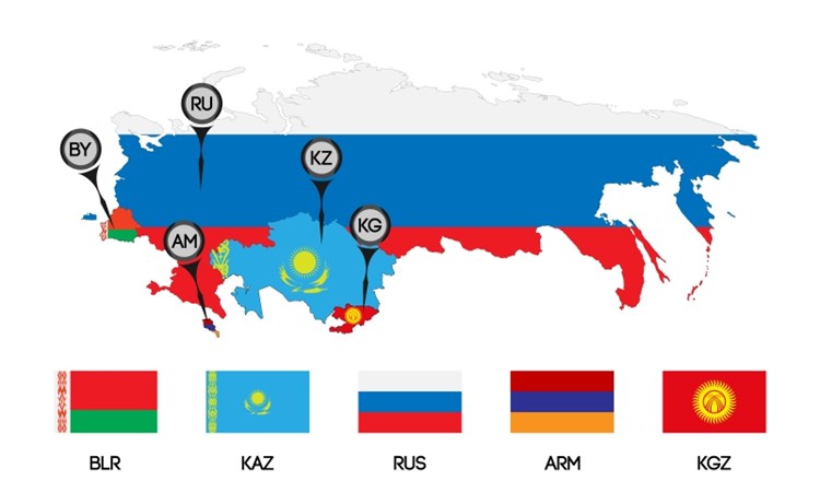 карта ЕАЭС