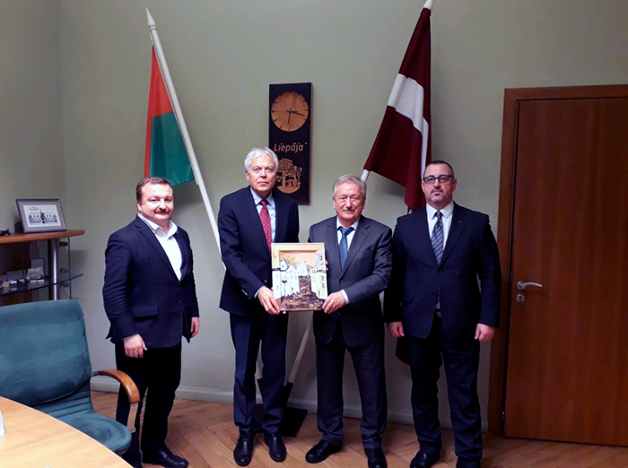 Arkady Salikov and Liepajas mayor